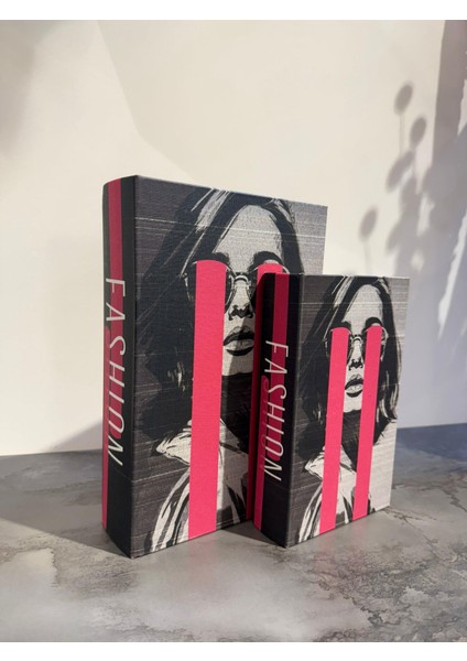 Dekoratif Baskılı Ahşap Kitap Kutu fırsatları