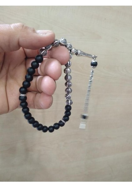 Oniks Tesbih Isim Yazılı Tesbih
