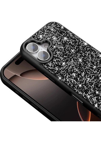 Apple iPhone 16 Kılıf Parlak Taşlı Tasarım Pırlanta Kapak fiyatları