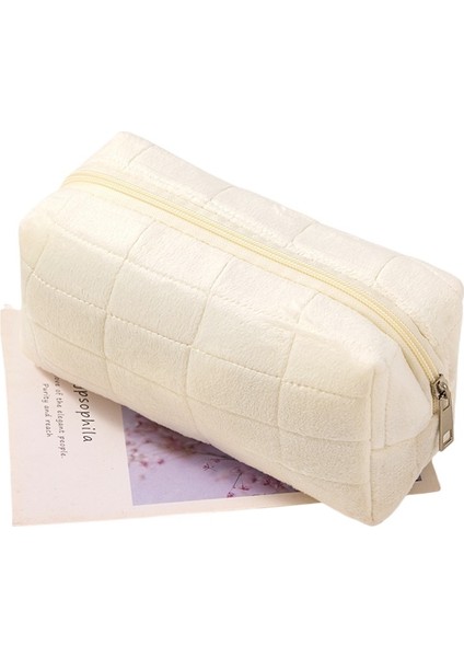 Flanel Kareli Kozmetik Çantası (Yurt Dışından)