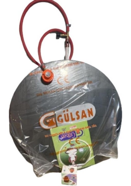 Tüplü Sac Ocak 65 cm Ekmek Yufka Sacı Hortum Dedantörlü Set