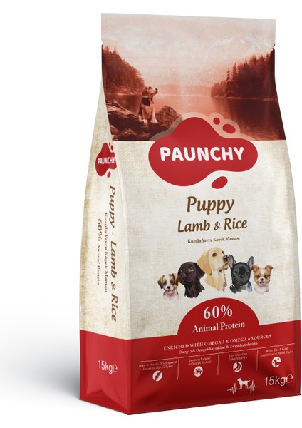 Kuzu Etli Yavru Köpek Maması 15 kg