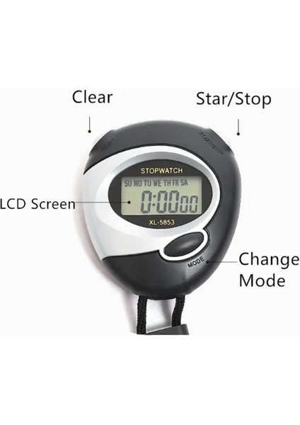 XL-5853 Dijital Profesyonel Kuvars Kronometre fırsatları