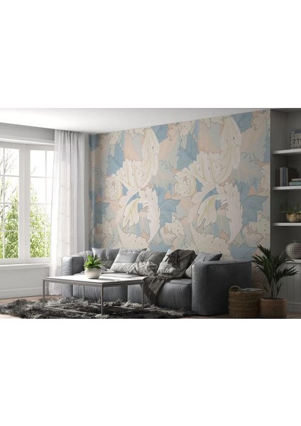 Pastel Renkli Yapraklar Duvar KAĞIDI-5641 fiyatları