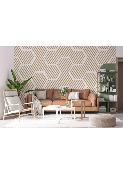 Pastel Renkli Geometrik Desenli Duvar KAĞIDI-5790 modelleri