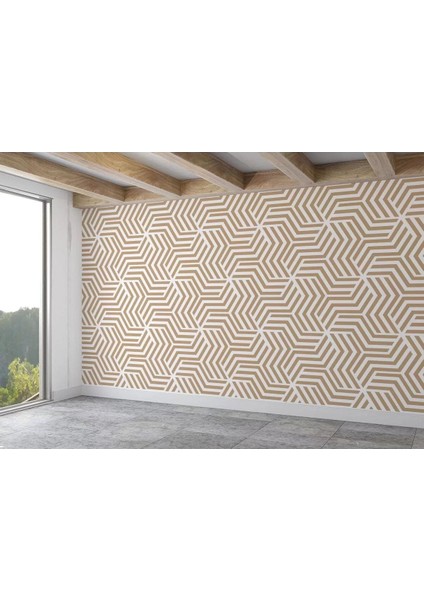 Pastel Renkli Geometrik Desenli Duvar KAĞIDI-5783