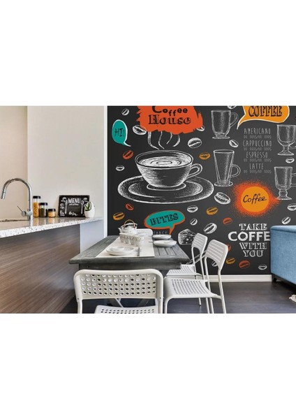 Mutfak Cafe ve Restoran Için Modern Duvar KAĞIDI-5764
