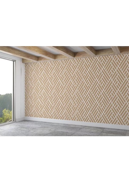 Pastel Renkli Geometrik Desenli Duvar KAĞIDI-5791 fiyatları