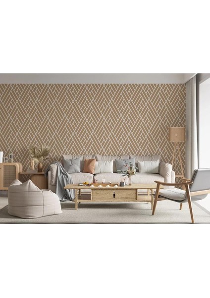 Pastel Renkli Geometrik Desenli Duvar KAĞIDI-5791 modelleri