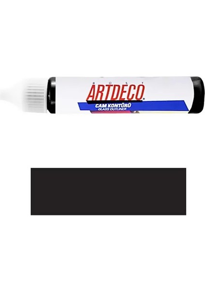 030B Cam Boyası Kontürü 25 Siyah 30ML