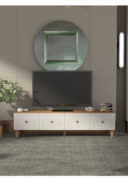 Bohem 180 cm 4 Kapaklı Tv Ünitesi Mdf Kapak Model 1 Tek Ebat