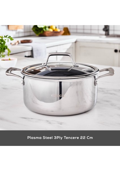 Plasma Steel 3ply Tencere 22 cm modelleri