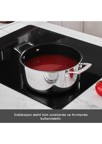 Plasma Steel 3ply Tencere 22 cm fırsatları