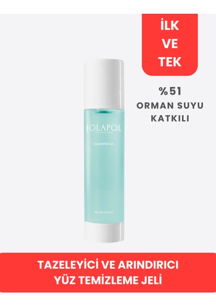 Tazeleyici ve Arındırıcı Yüz Temizleme Jeli - GEL01- Orman Suyu Özlü Ferahlatıcı Etki 150 ml