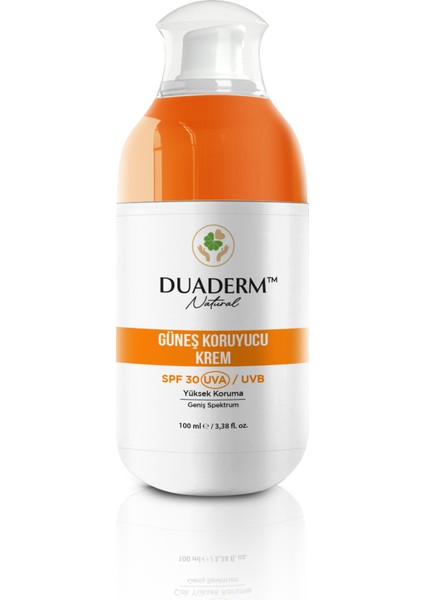 Koruyucu Yüz ve Vücut Güneş Kremi 30SPF (Vitamin E + Uva Uvb) 100ML