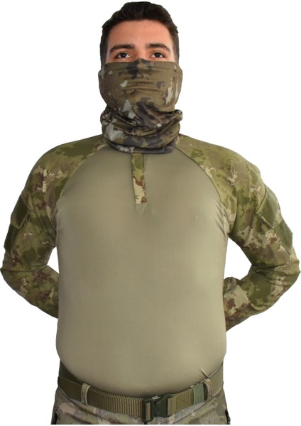 Tsk Piyade Askeri Kamuflaj Combat Tişört