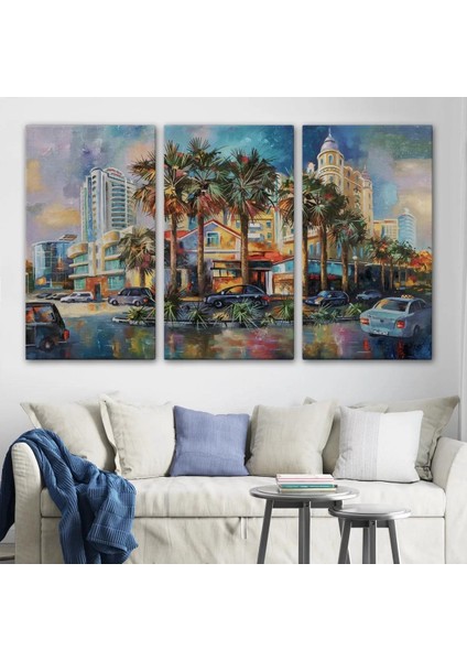 Yağmurdan Sonra Sevilen Sochi Şehrinin Mimari Manzara Kanvas Duvar TABLOSU-1114 modelleri