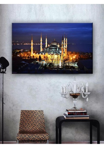 LED Işıklı Camii Gece Görünümlü