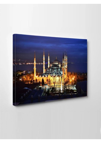 LED Işıklı Camii Gece Görünümlü