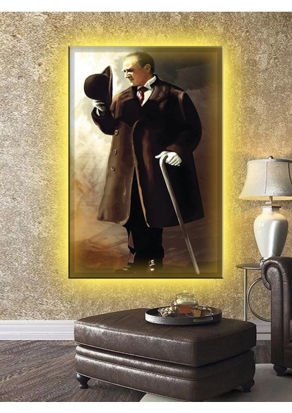 LED Işıklı Atatürk (Ev,ofis Tabloları)