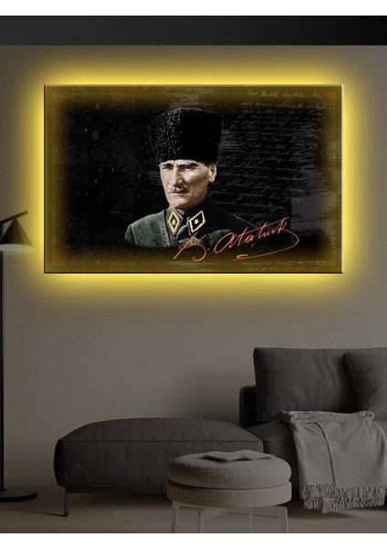 LED Işıklı Atatürk Tabloları