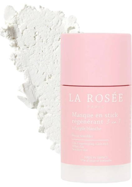 La Rosee Paris 3'ü 1 Arada Yenileyeci Stick Maske Beyaz Kil Içeren - 75 ml