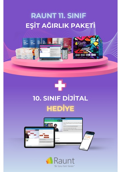 2025 10. Sınıf Dijital + 2026 11. Sınıf EA (26 Kitap Mobil / Web) Yapay Zekalı Ders Destek Seti