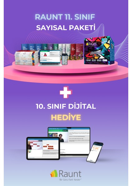 2025 10. Sınıf Dijital + 2026 11. Sınıf SAY (37 Kitap Mobil Web) Yapay Zekalı Ders Destek Seti