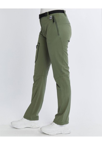 Quick Dry Kadın Trekking Pantolon-Yeşil