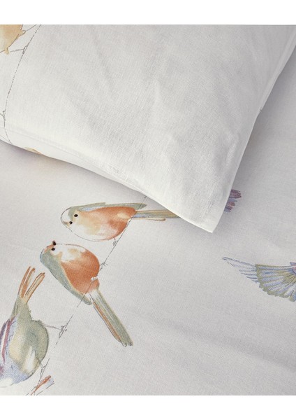 Bird Talk Pamuklu Tek Kişilik Nevresim Takımı