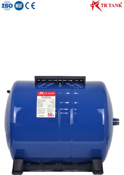 Trtank Profesyonel 50 Litre Yatay Ayaklı Nsf Membranlı Hidrofor Genleşme Tankı