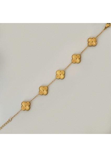 Paslanmaz Çelik Yonca Bileklik Original Model