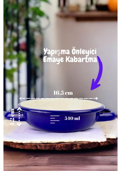 16 No Emaye Sahan, Servis, Yemek Kamp, Piknik, Çeyiz 24 cm