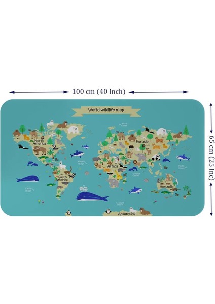 Eğitici Dünya Haritası Dünya Atlası Çocuk ve Bebek Odası Duvar STICKER -60X105-3829 fiyatları