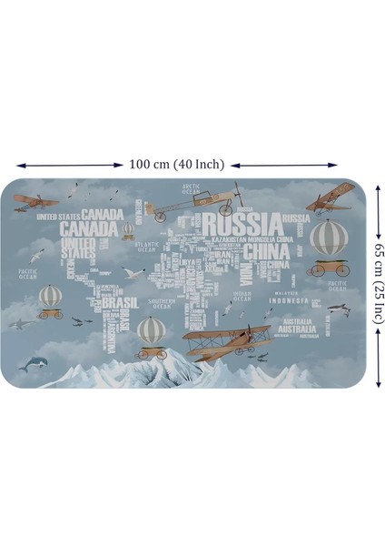 Ülke Adlı Eğitici Dünya Haritası Dünya Atlası Çocuk ve Bebek Odası Duvar STICKER -60X105-3822 fiyatları