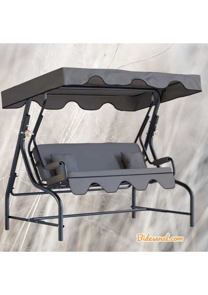 Gümüş Salıncak 3 Kişilik Bahçe Salıncağı Balkon Salıncak 200 cm BS02 fiyatları