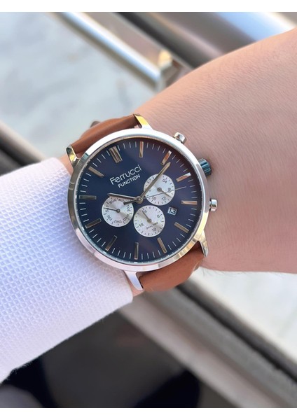 Çift Kordonlu Deri ve Çelik Hasırlı Iç Fonksiyonları Aktif 3 Atm Erkek Kol Saati EFC.03L.03 fiyatları