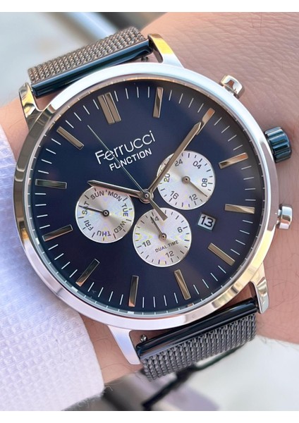 Çift Kordonlu Deri ve Çelik Hasırlı Iç Fonksiyonları Aktif 3 Atm Erkek Kol Saati EFC.03L.03 fırsatları