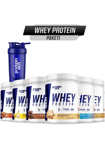 Whey Protein Paketi - 6'lı Paket - 400 gr x 6 Adet