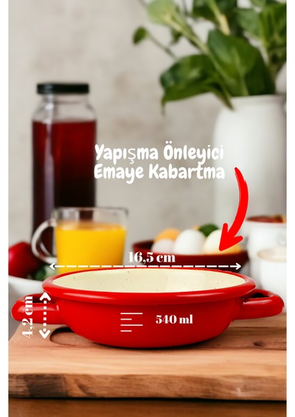 16 No Emaye Sahan, Servis, Yemek Kamp, Piknik, Çeyiz 16 cm
