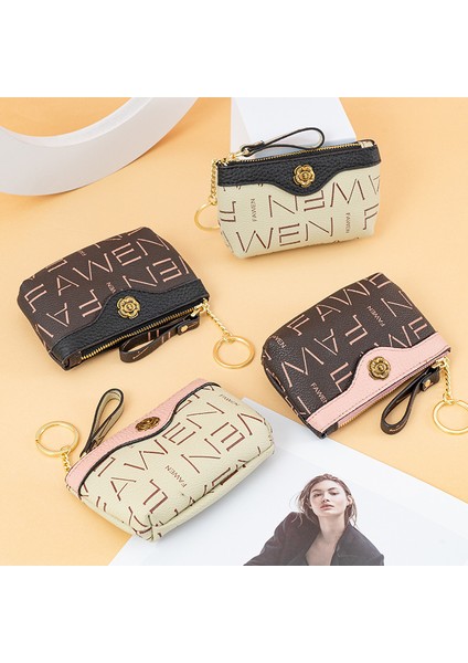 Bayan Cüzdan Mini Moda Para Cüzdanı Fermuarlı Anahtar Çantası (Yurt Dışından)