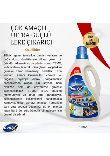 Konsantre Plus Ultra Güçlü Genel Temizlik Kir ve Leke Çözücü 3 Litre fırsatları