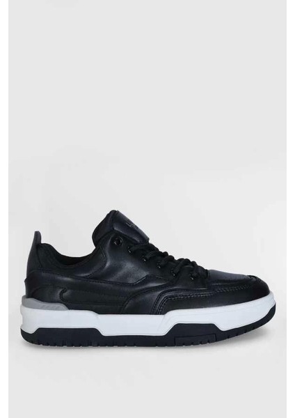 Mark Erkek Deri Sneaker Ayakkabı Siyah 112230194