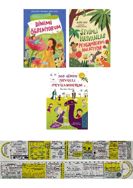 Dinimi Öğreniyorum / Sevimli Hayvanlar Peygamberimi Anlatıyor / 364 Günde Sevgili Peygamberim 3 Kitap
