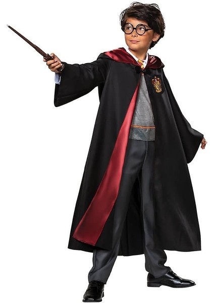 Harry Potter Gryffindor Cübbe Çocuk Boy - Harry Potter Kostümü 11-12 Yaş (4767) - Lisinya