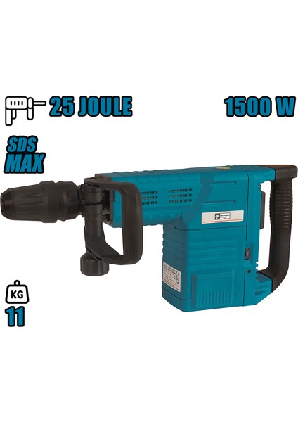 7911 1500W Profesyonel SDS MAX Kırıcı 11 Kg