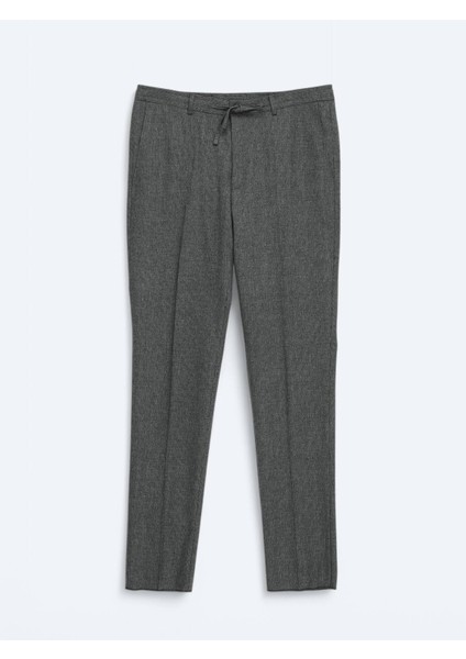 Antrasit Düz Modern Fit Takım Elbise