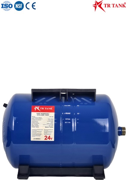 Trtank Profesyonel 24 Litre Yatay Ayaklı Nsf Membranlı Hidrofor Genleşme Tankı