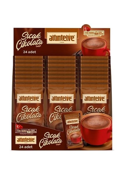 Sıcak Çikolata 18,5g 24 Lü Paket (%95 Çikolata)