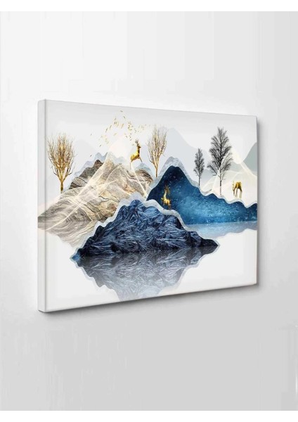 LED Işıklı Modern Dekoratif Kanvas